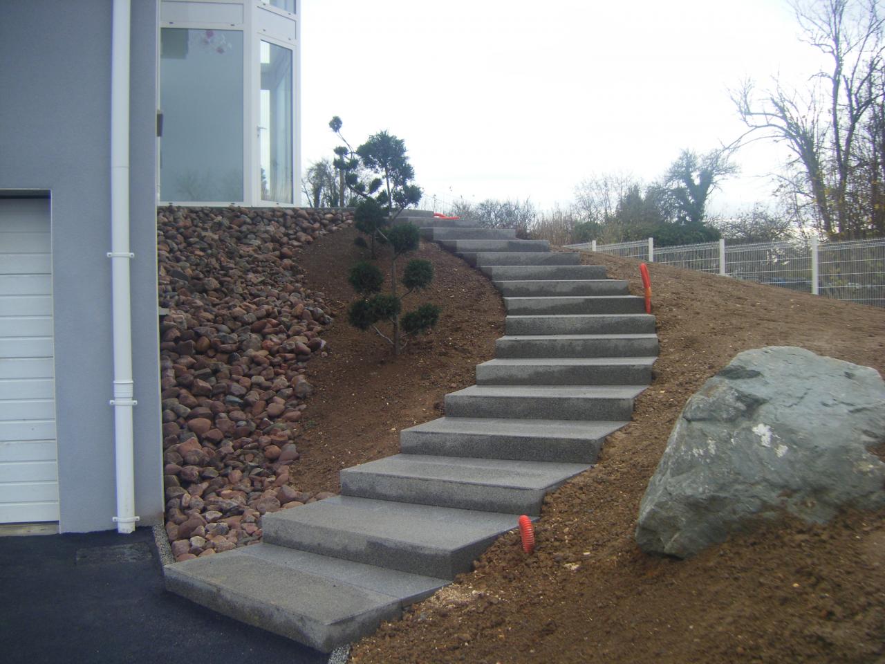 Création d'escalier en béton à Coadout